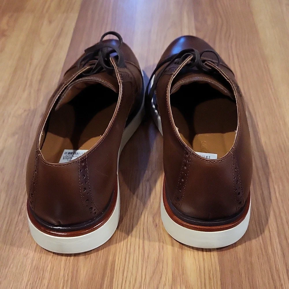 New Allen Edmonds Mens Caleb Lace-up Hybrid Derby Shoes Size 11.5